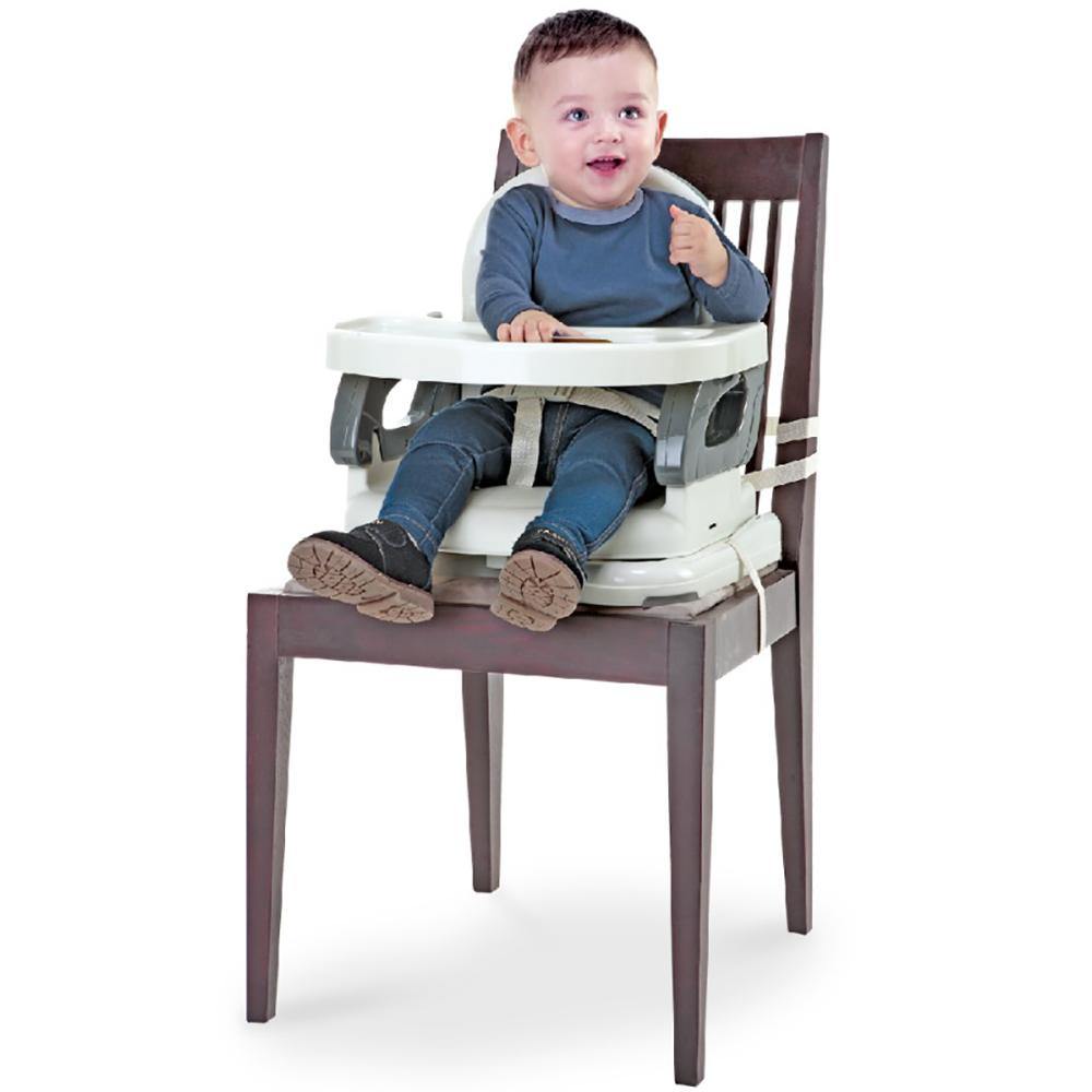 Mastela Baby Booster Seat and Fold Up Chair for Toddler 1+ Year - White/Pink