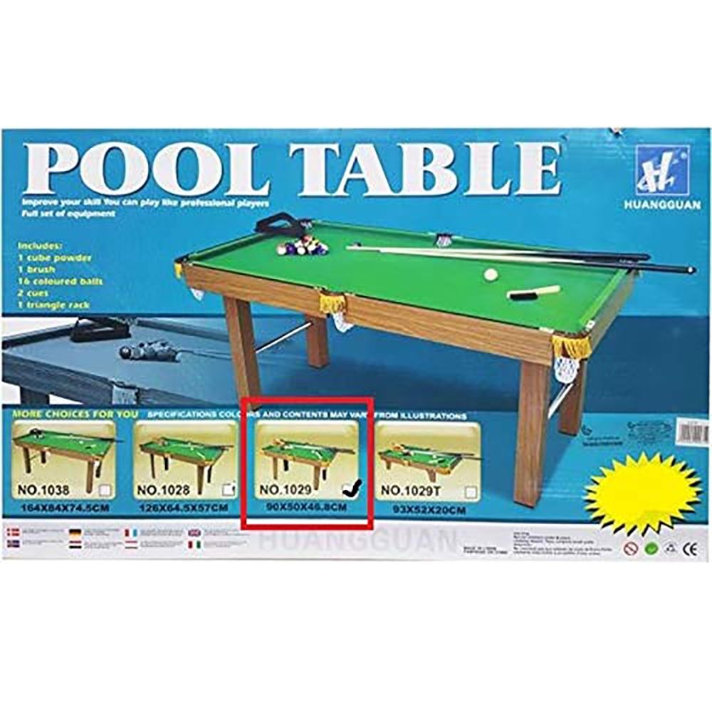 Little Angel Kids Toys Pool Table 1028 - Green and Brown