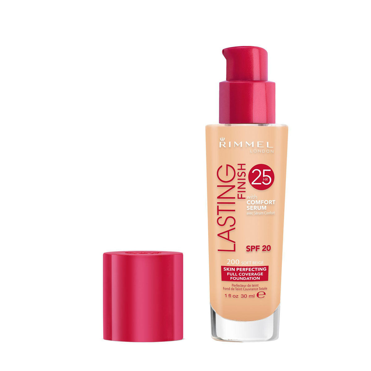 Rimmel London - Lasting Finish 25 Hour Foundation - Soft Beige 30 ml NO.200