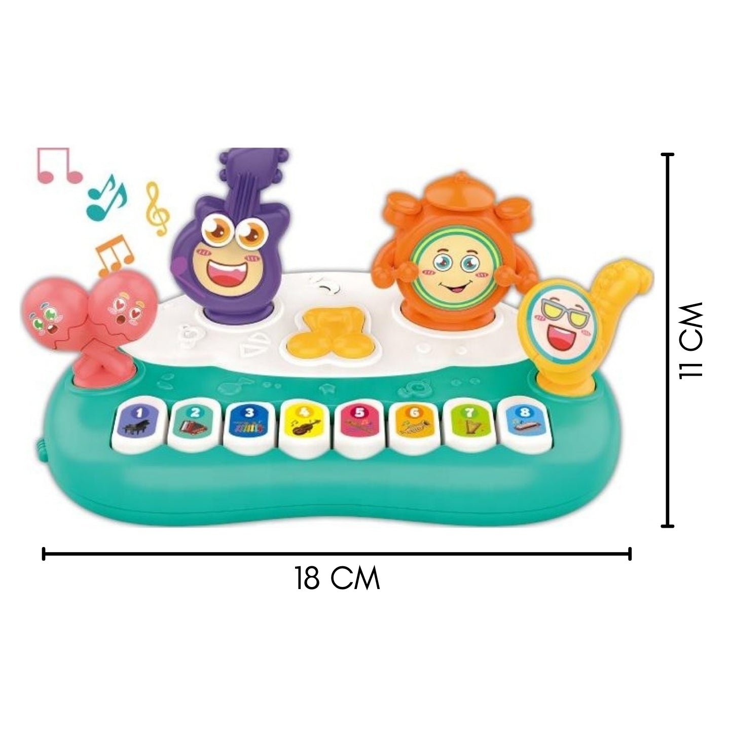 Little Angel-Baby Musical Caterpillar Rattle Toy for Infants - Green