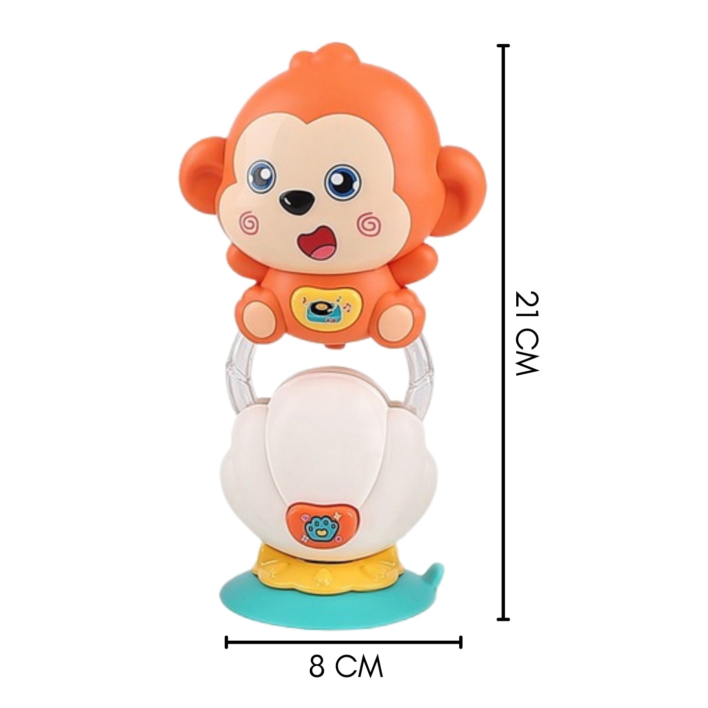 Little Angel-Baby Musical Monkey Toy with Lights Sounds - Brown