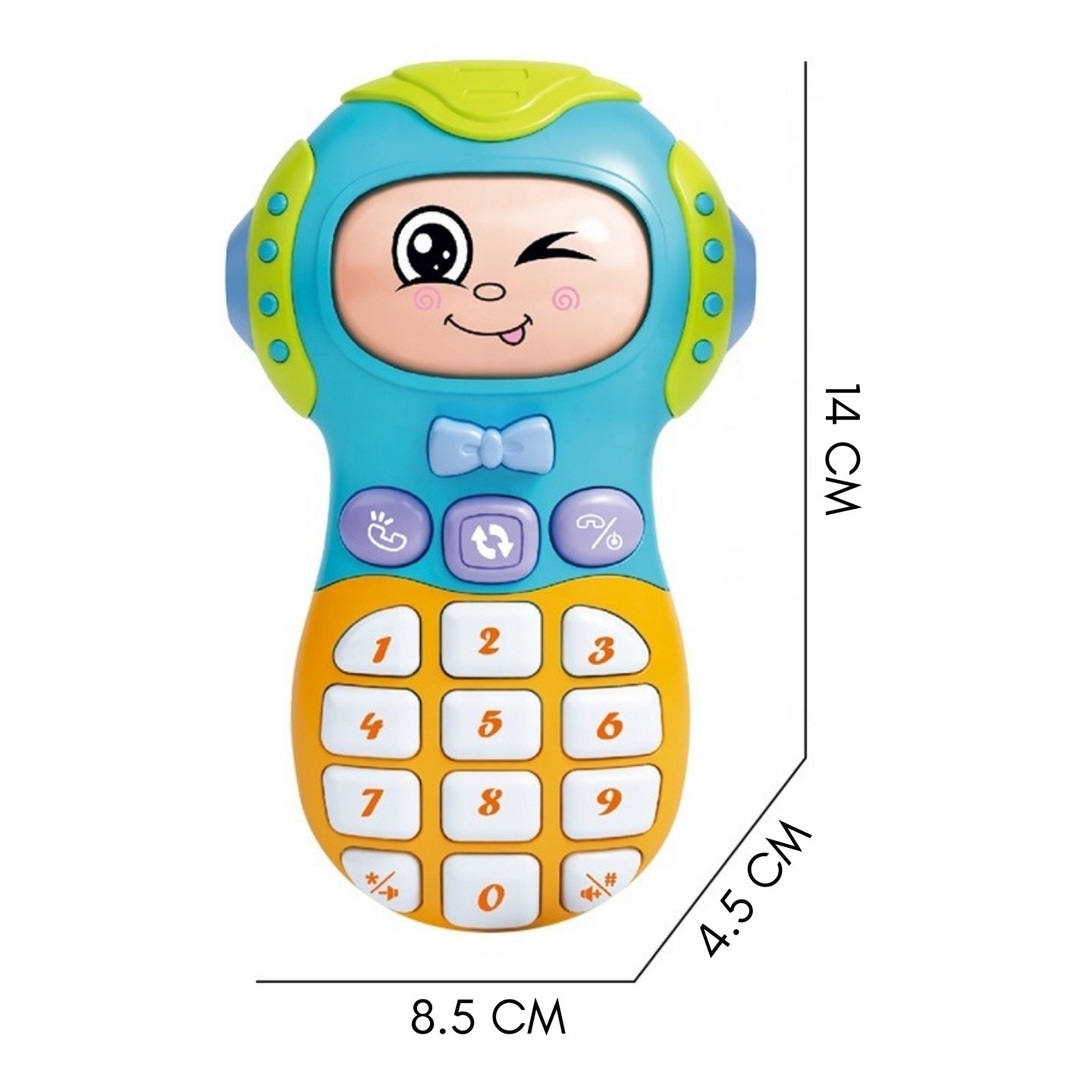 Little Angel-Educational Musical Phone Toy for Toddlers - Blue