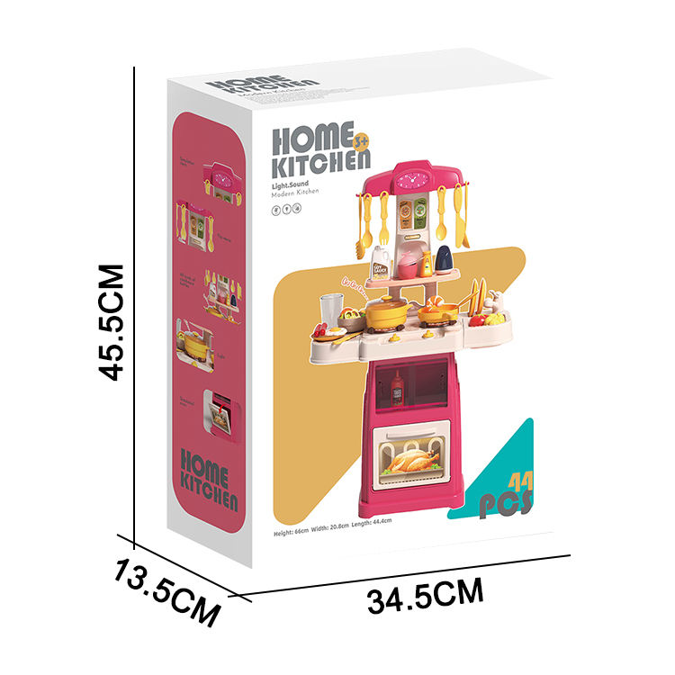 Little Angel -Kids Kitchen Pretend Play Cooking Set - Pink