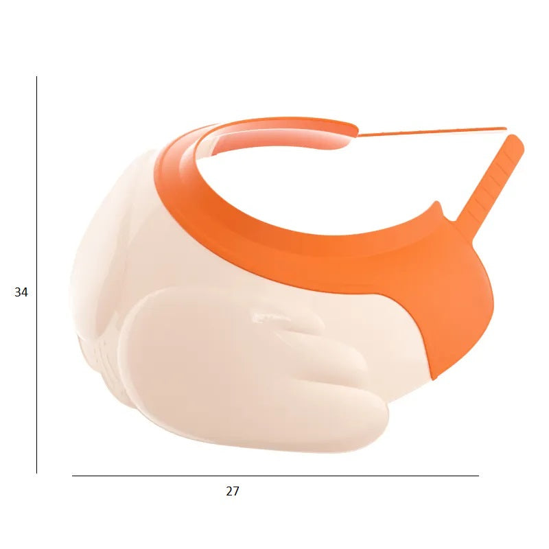 Little Angel - Baby Shower Cap Shampoo Bathing Protector - Orange