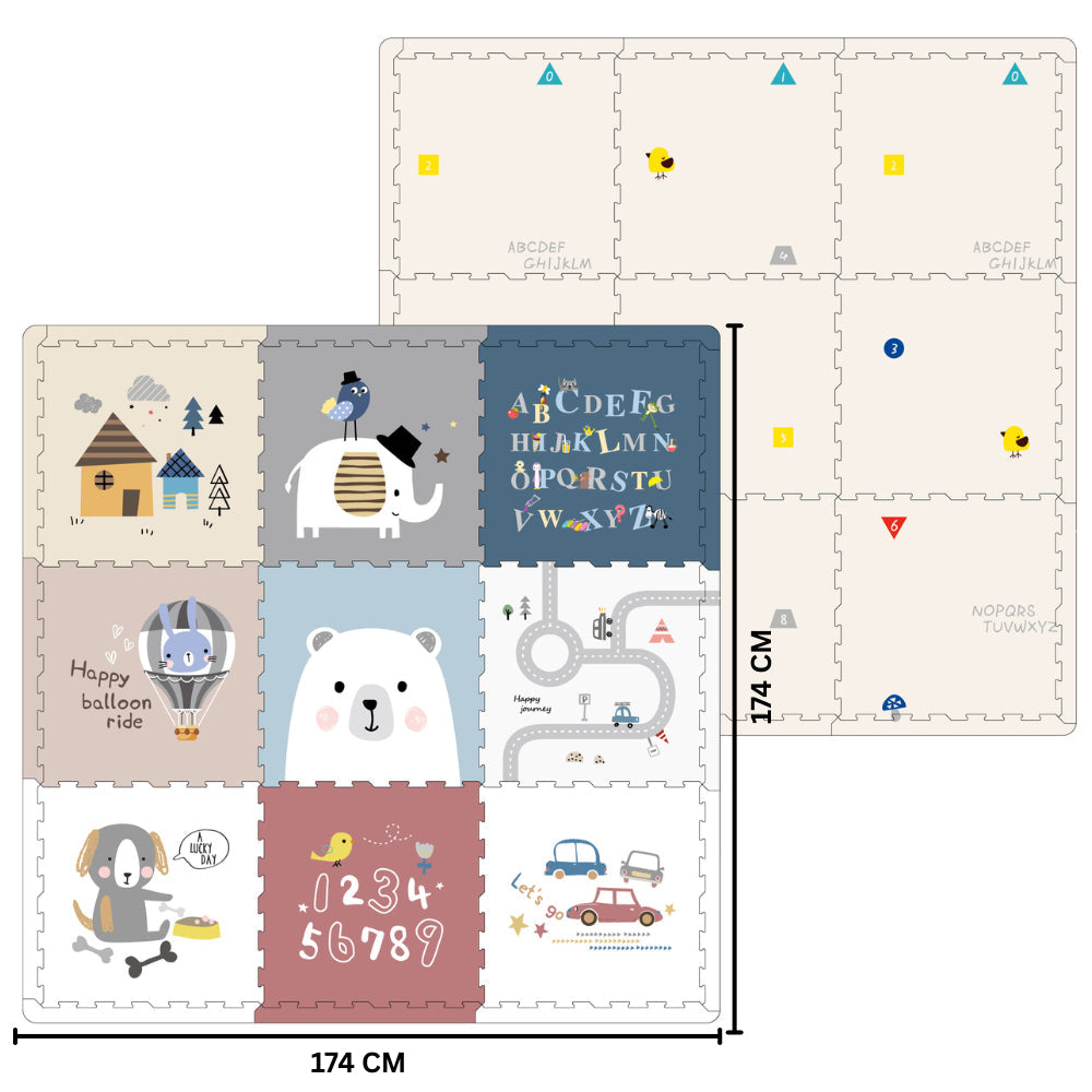 Little Angel - Baby Floor Play Mat For Crawling Puzzle Tiles