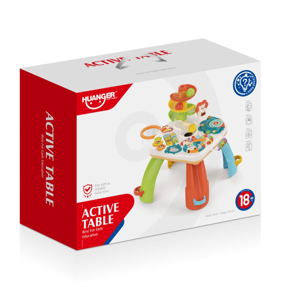 Huanger - Baby Activity Table Learning with Music - Multicolor