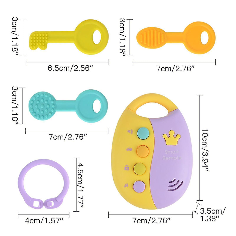 Huanger - Baby Toy Remote Car Keys Set w/ Music & Light