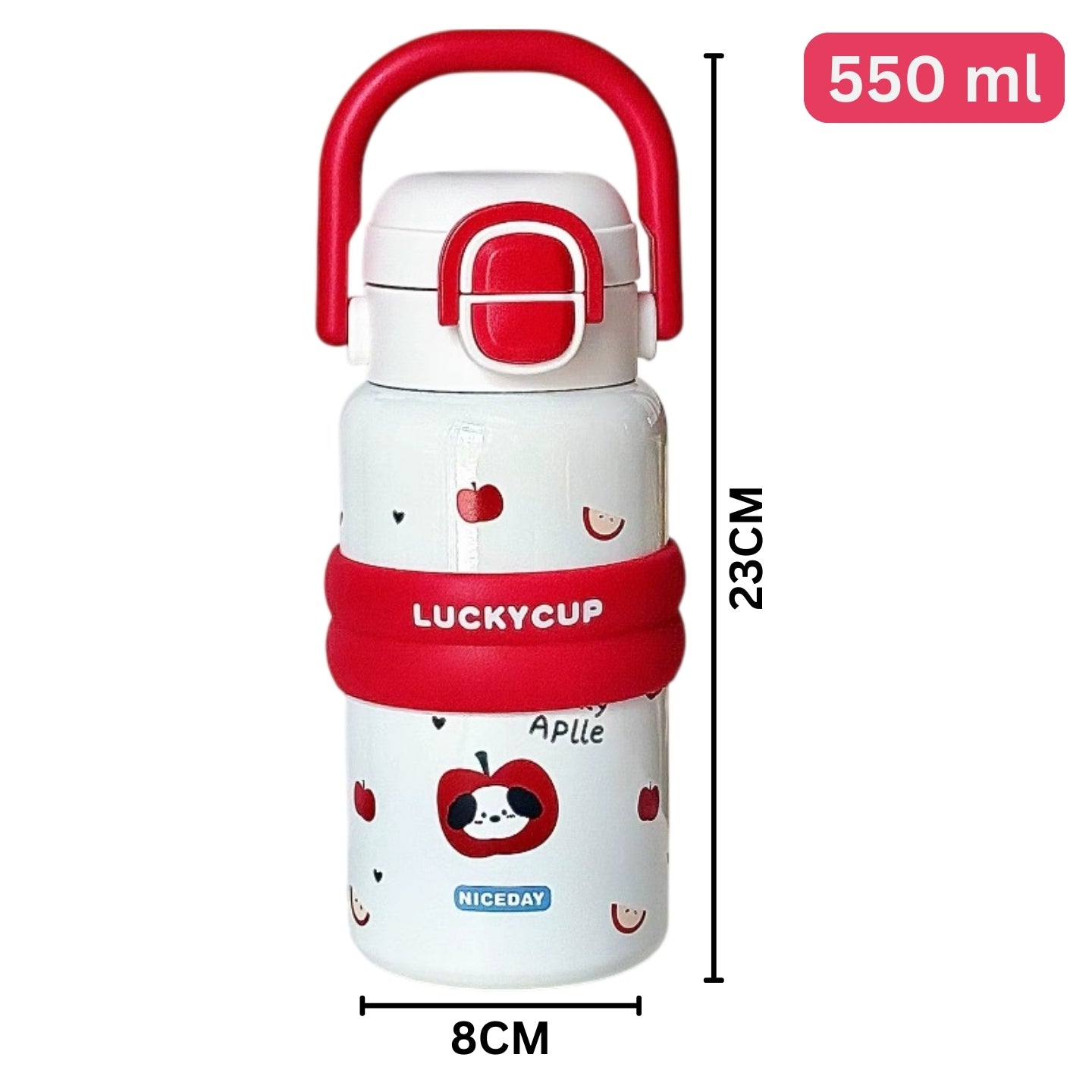 Little Angel - Kids Water Bottle 550 Ml 316 Stainless Steel Straw Cup