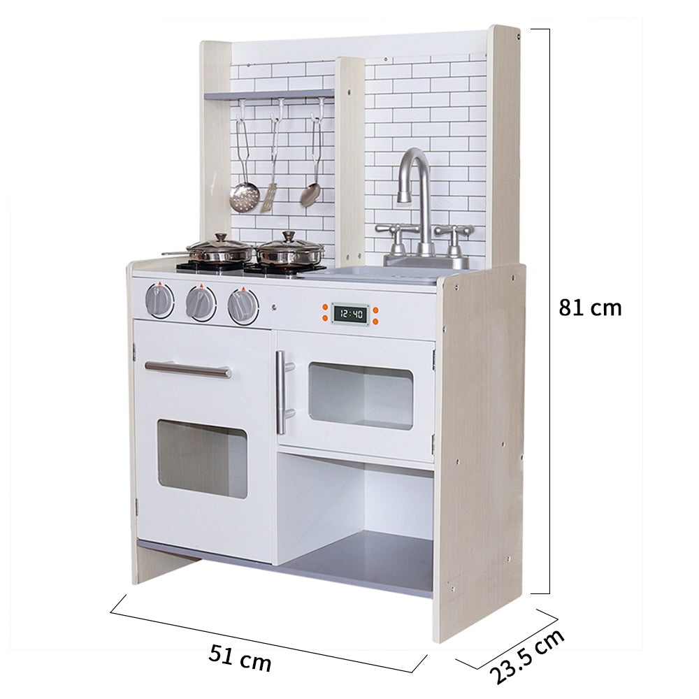 Little Angel - Kids Wooden Kitchen Set – Pretend Cooking Play Toy