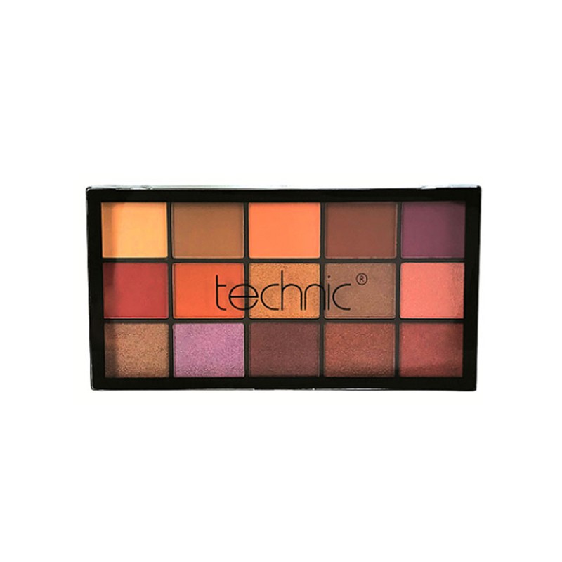 Technic Cosmetics 15 Color Eye Shadow Palette - Peanut Butter & Jelly - 30gm
