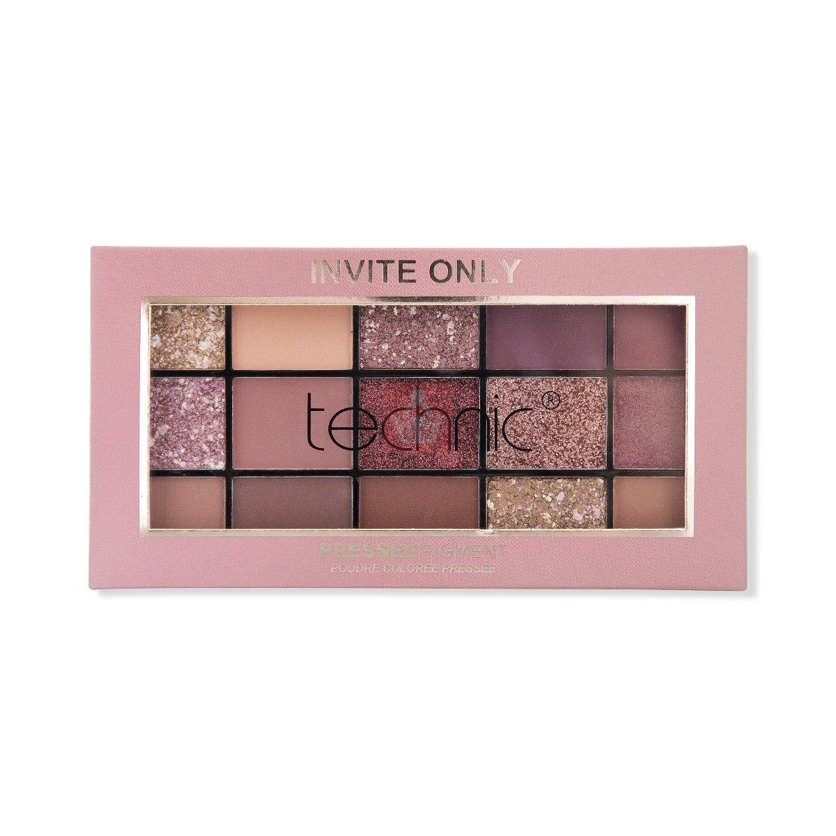 Technic 15 Color Eye Shadow Palette - Invite Only - 21.9g