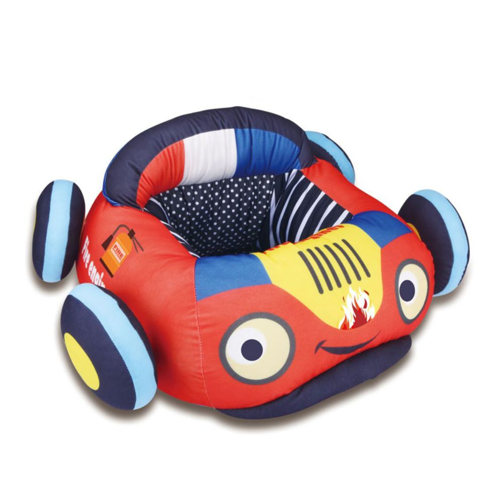 Little Angel- Baby Sofa Car Design Soft Support Seat - Red