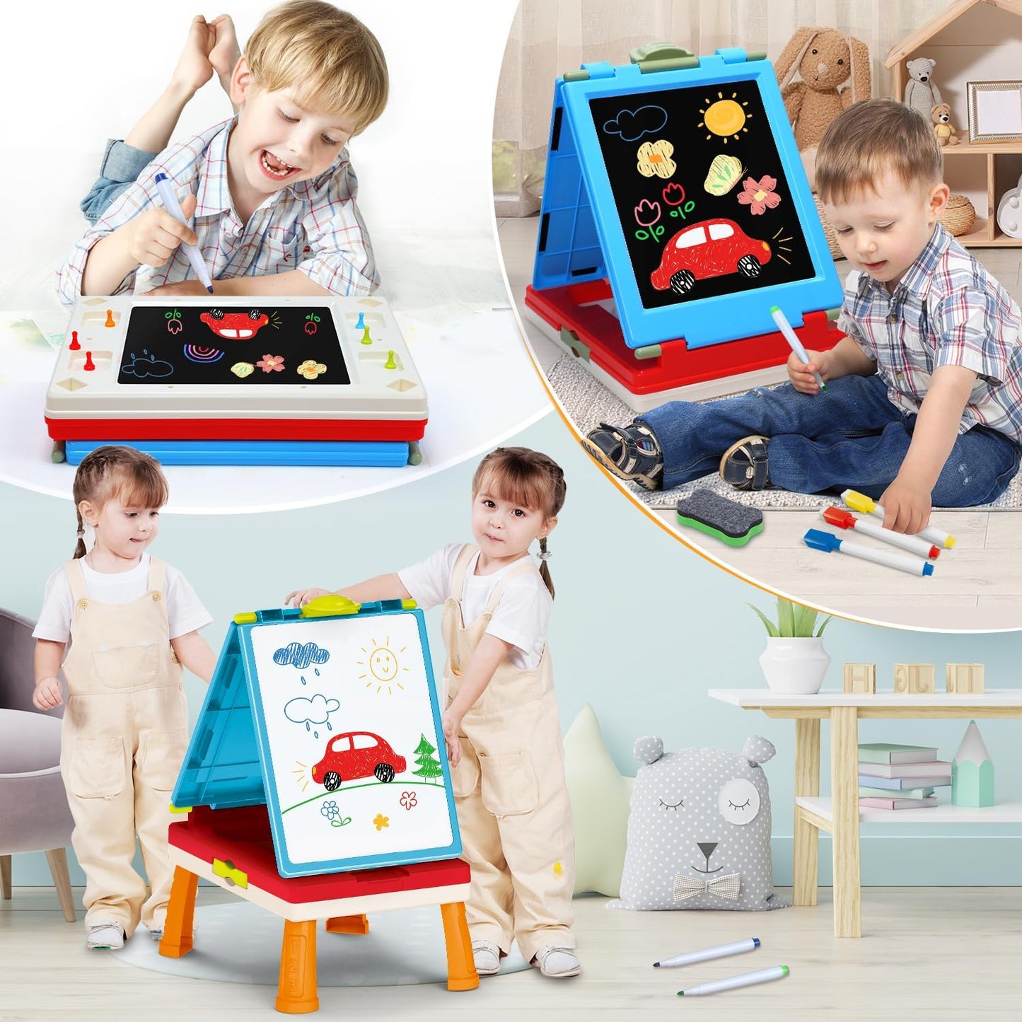 Little Angel – Kids Drawing & Writing Table Double Sided
