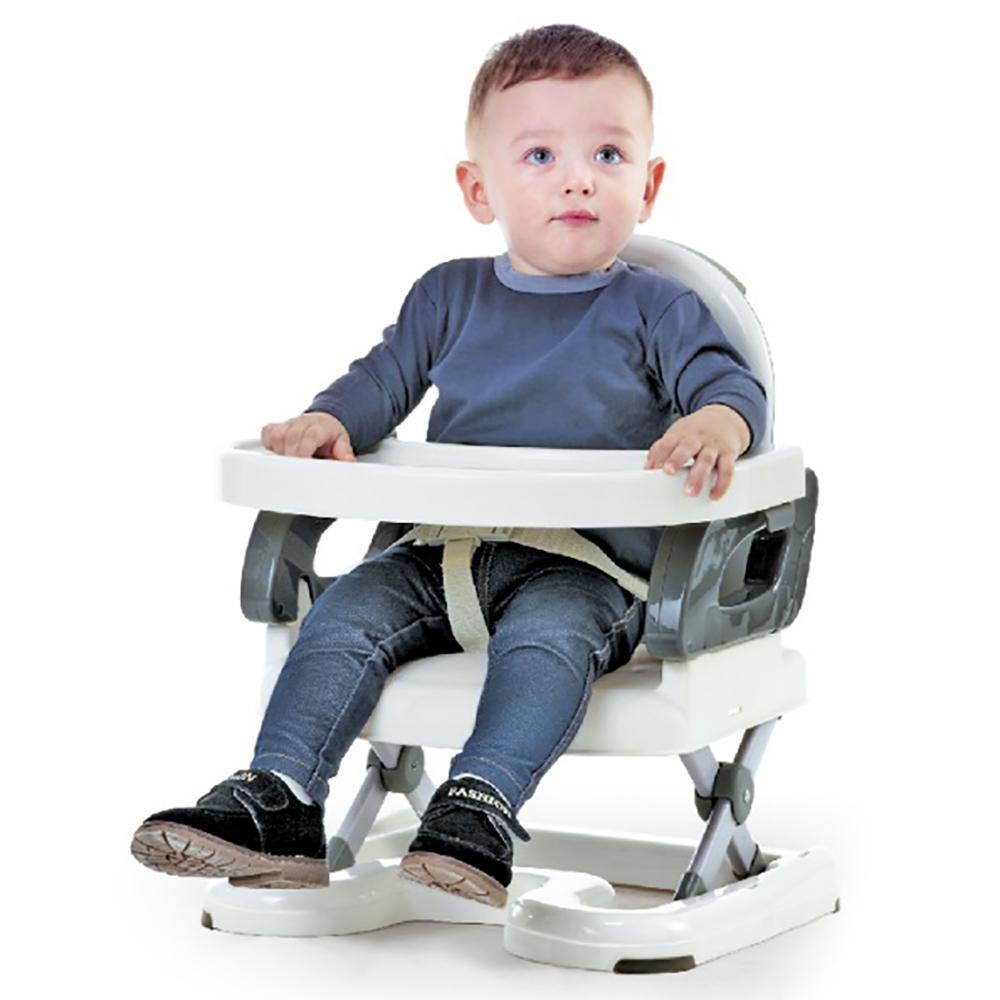 Mastela Baby Booster Seat and Fold Up Chair for Toddler 1+ Year - White/Pink