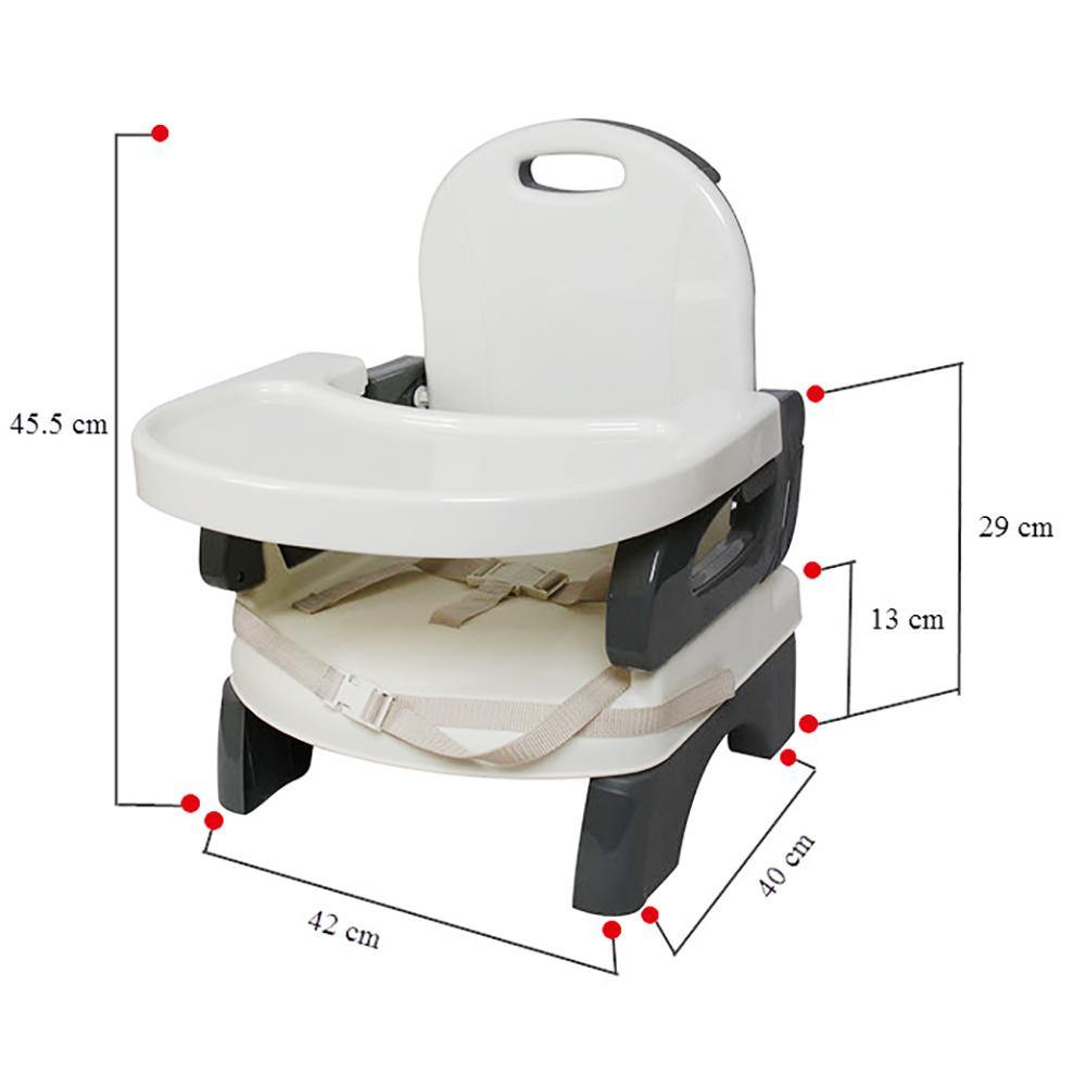Mastela Baby Booster Seat and Fold Up Chair for Toddler 1+ Year- Grey