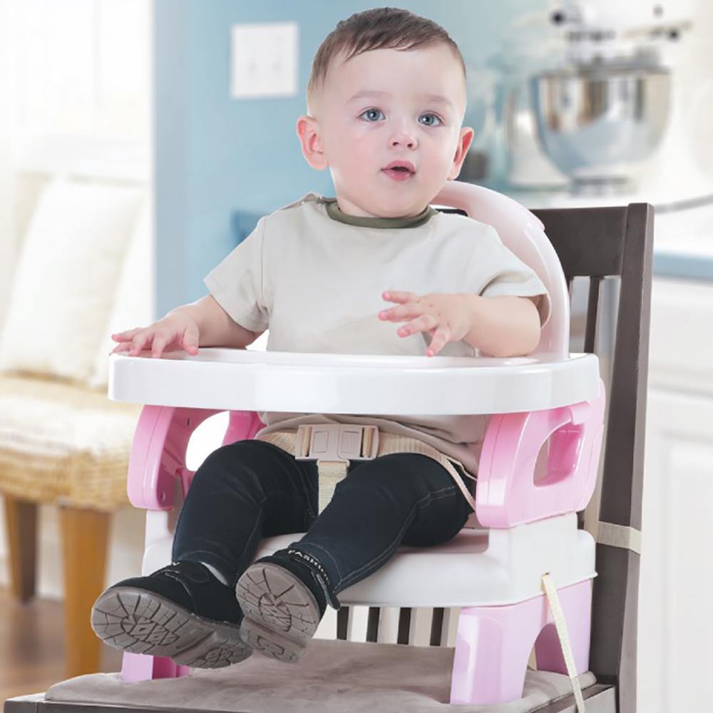 Mastela Baby Booster Seat and Fold Up Chair for Toddler 1+ Year- Pink