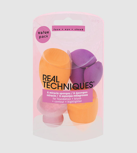 6 Miracle Sponges - Multi