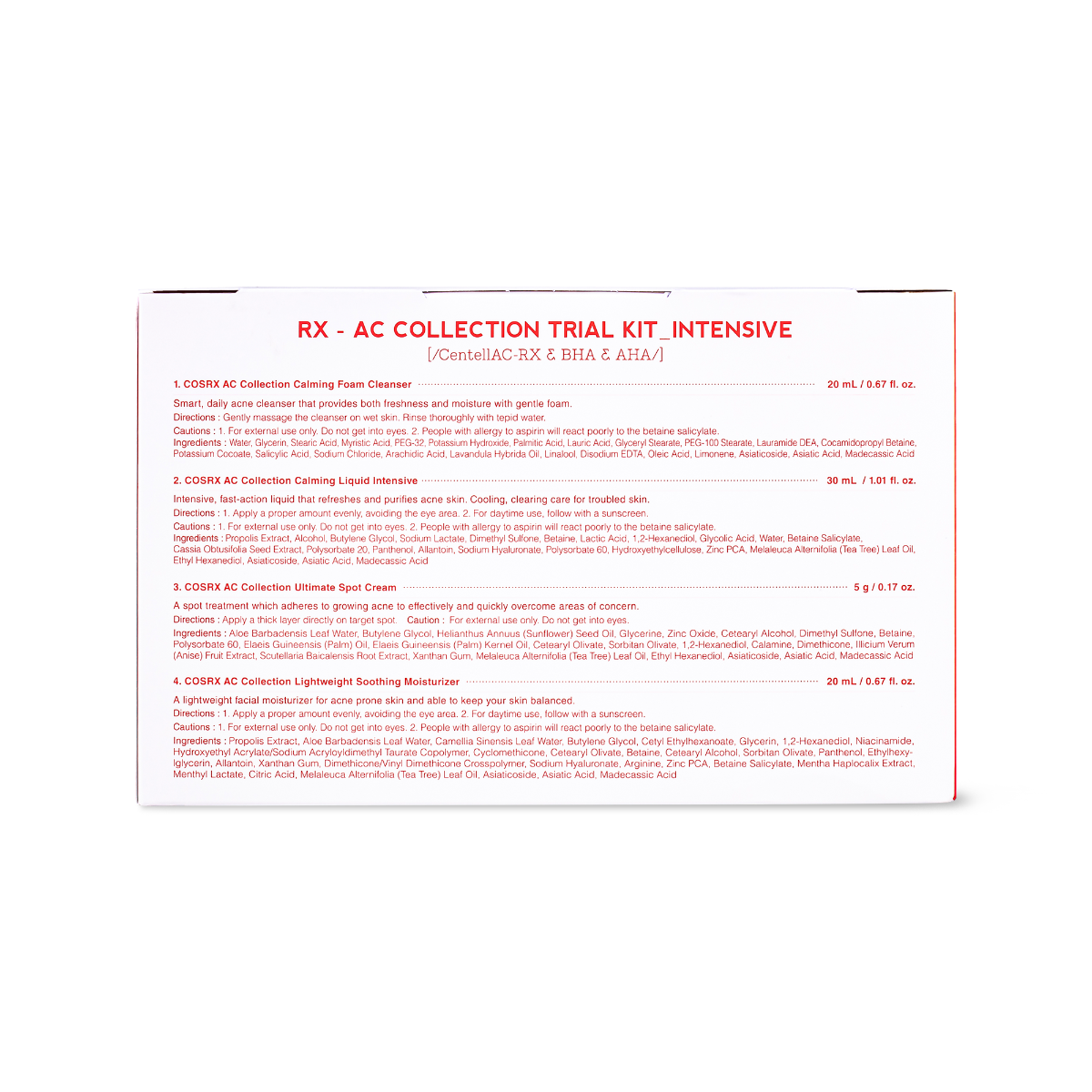 COSRX Collection Acne Hero Intensive Trial Kit