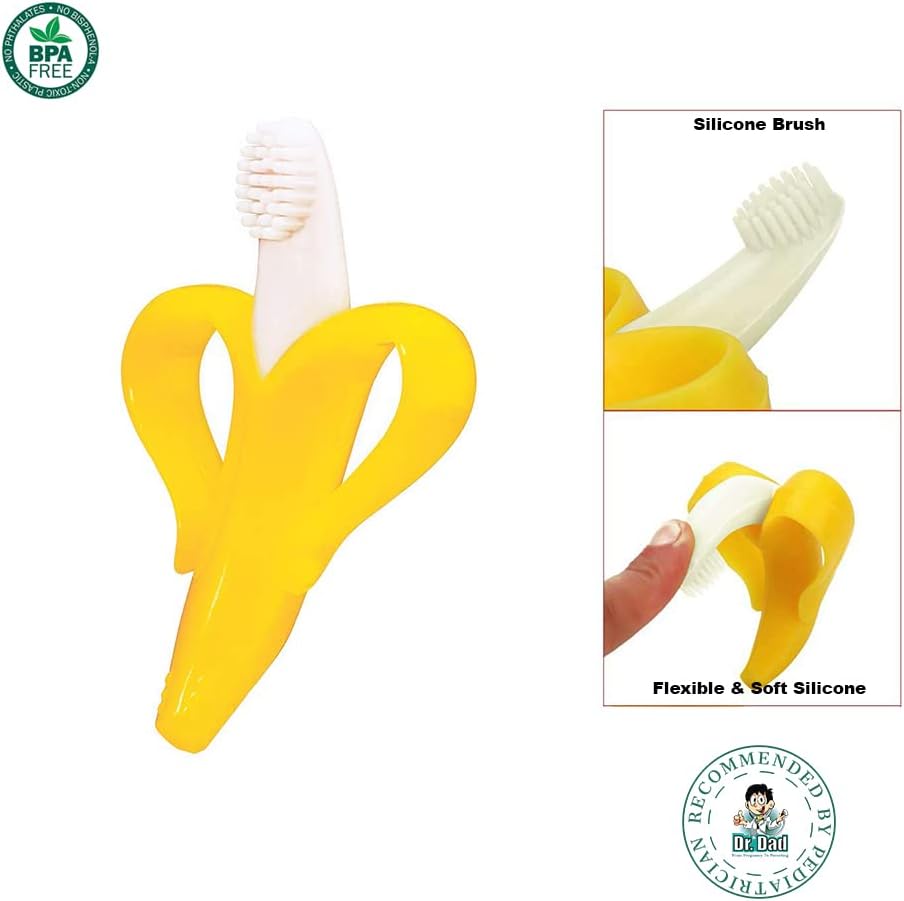 Little Angel Baby Silicone Soft Teething Toy - Banana