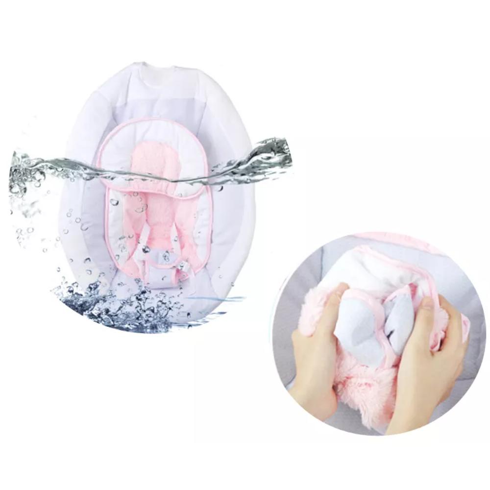 Little Angel - Baby Bouncer Chair Infant Recliner & Rocker - Pink