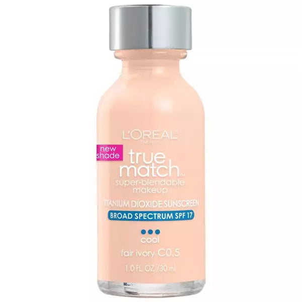 Loreal Paris True Match Super-Blendable Foundation Makeup with SPF 17 Ð C2.5 Ivory Beige