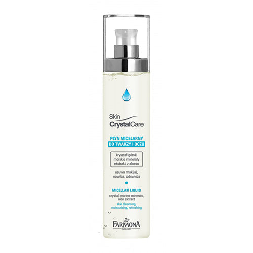 Farmona Skin Crystal Care Micellar Liquid With Marine Minerals, Aloe Extract For Face & Eyes 200M