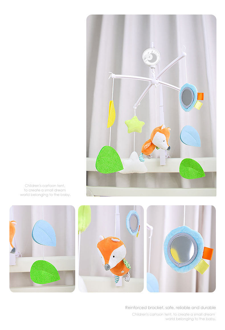 Konig Kids - Fox Musical Cot Mobile w/ Plush Hanging Toys