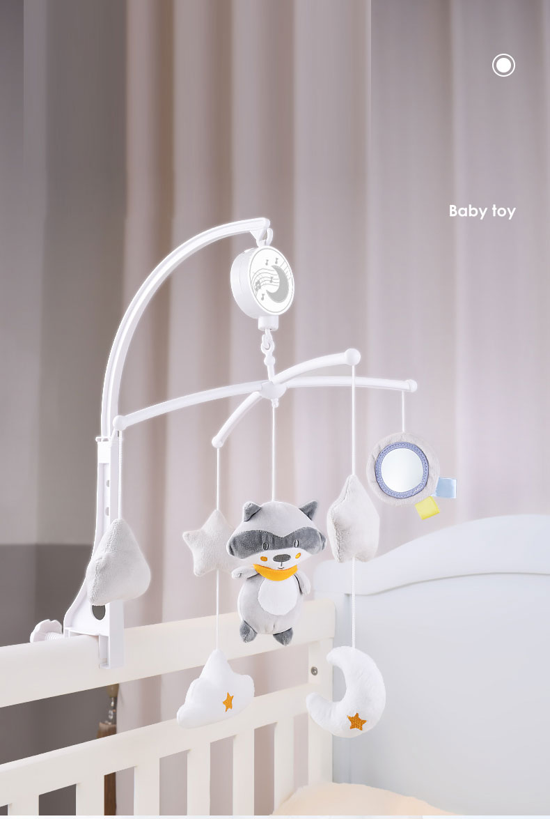 Konig Kids - Bed Bell Racoon Mobile Plush & Hanging Toy