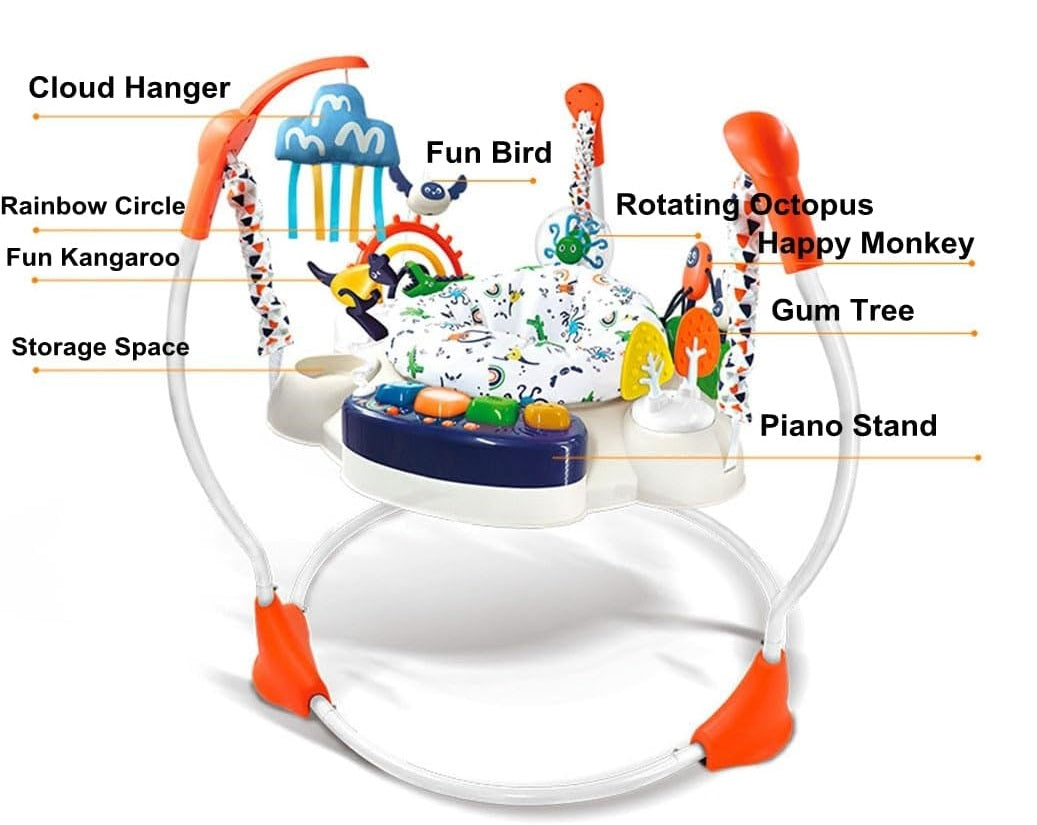 Konig Kids - Baby Jumper Activity Center with Music, Lights & Toys