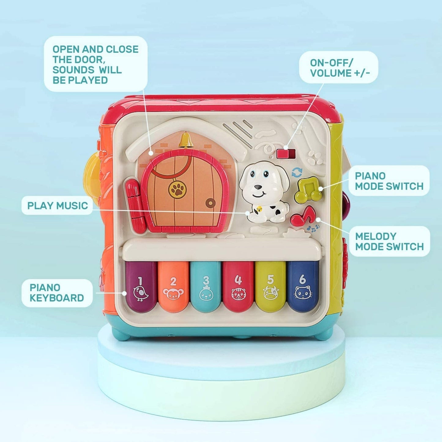 Little Angel -Baby Activity Cube Toy with Lights and Music