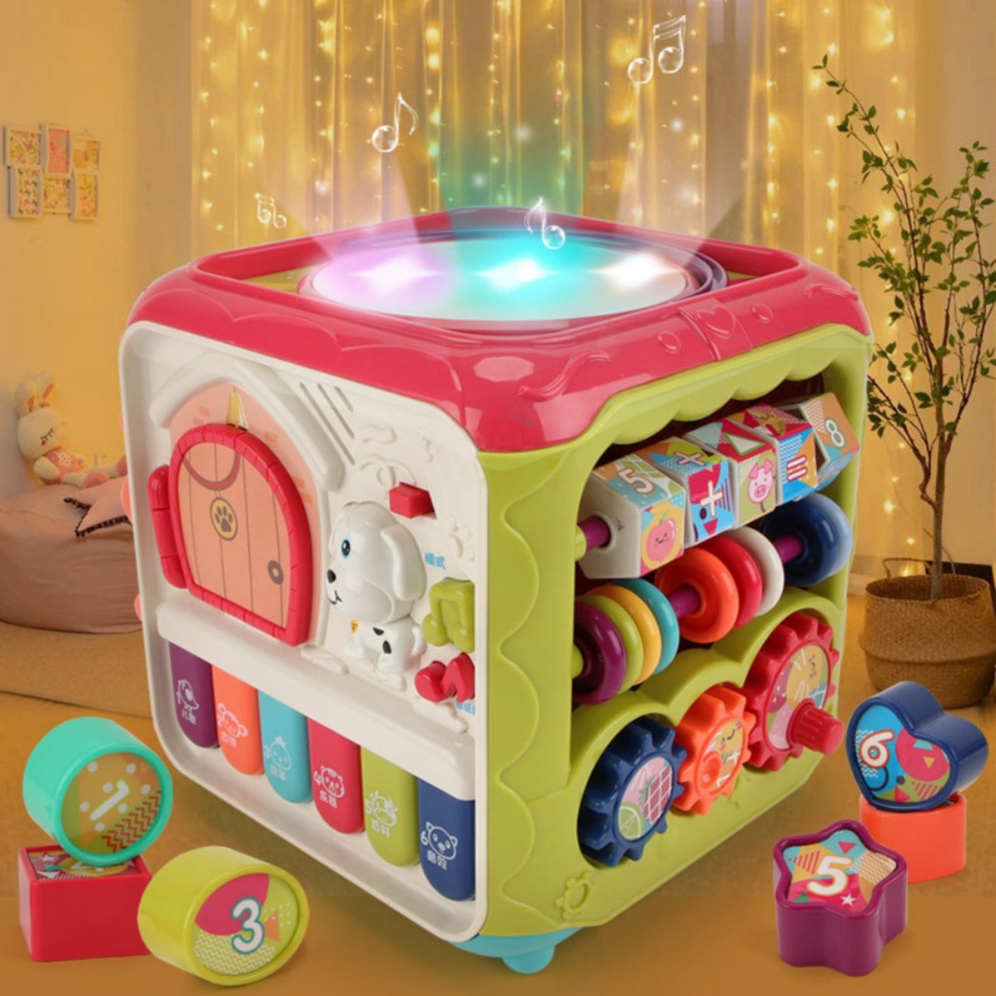 Little Angel -Baby Activity Cube Toy with Lights and Music