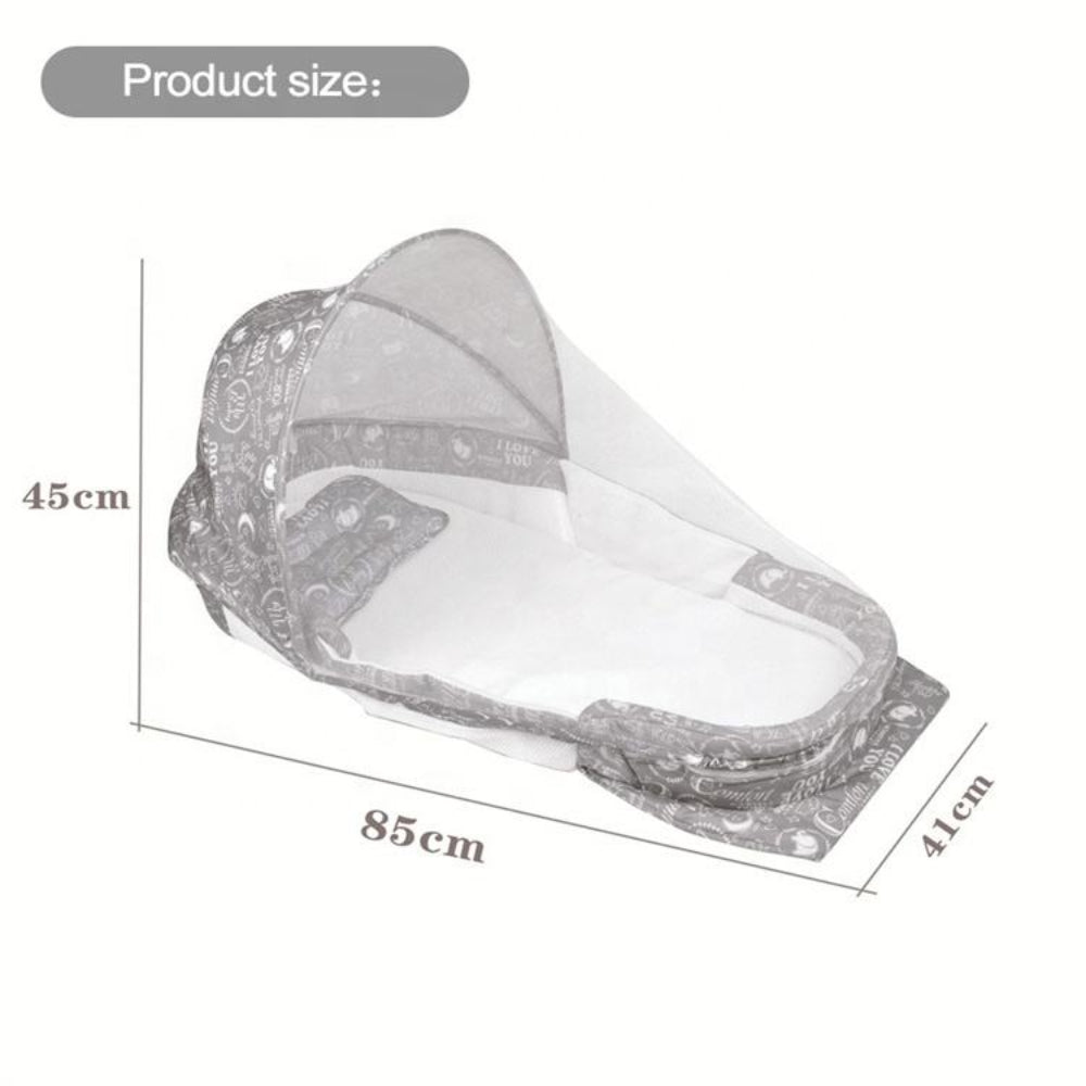 Little Angel – Baby Bed with Mosquito Net & Carry Bag