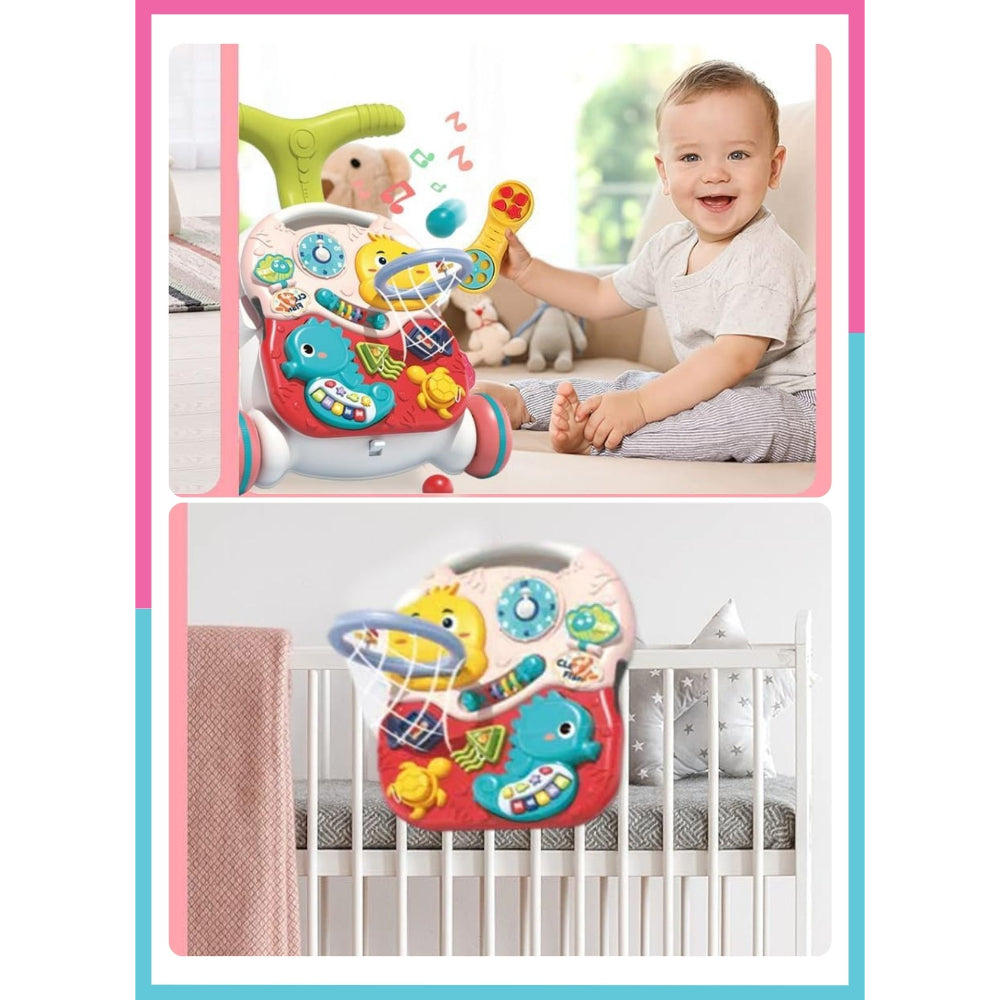Little Angel - Baby Push Walker Sit-to-Stand Learning Activity Toy