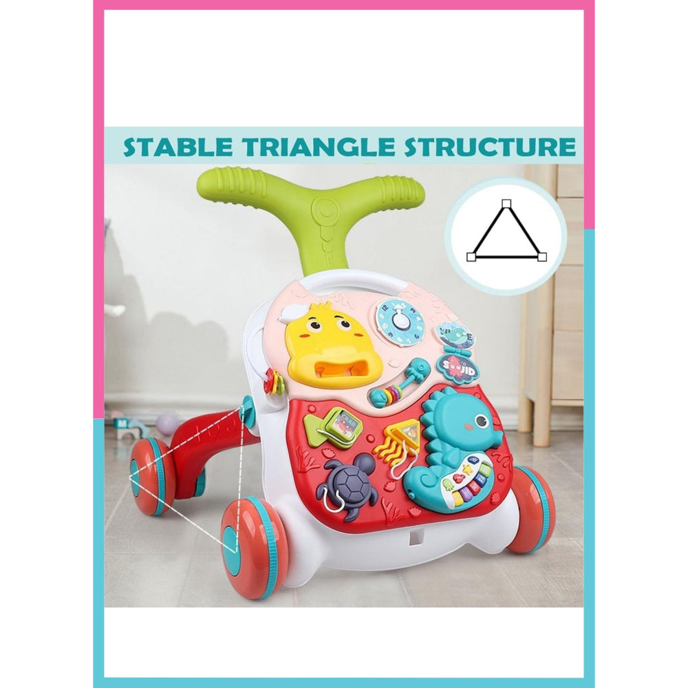 Little Angel - Baby Push Walker Sit-to-Stand Learning Activity Toy