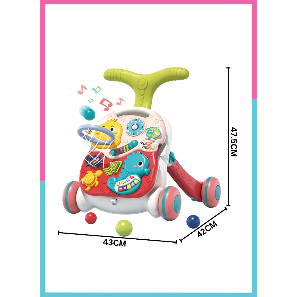 Little Angel - Baby Push Walker Sit-to-Stand Learning Activity Toy