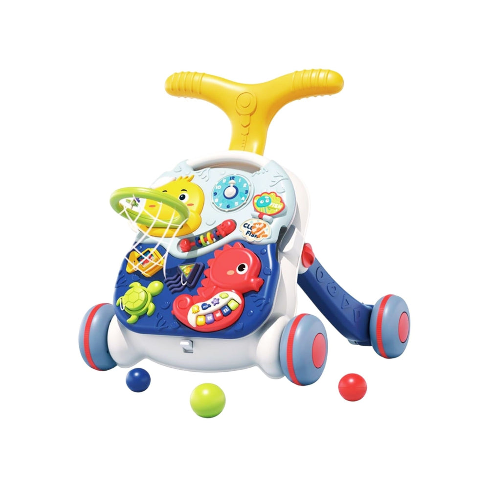 Little Angel - Baby Push Walker Sit-to-Stand Learning Activity Toy
