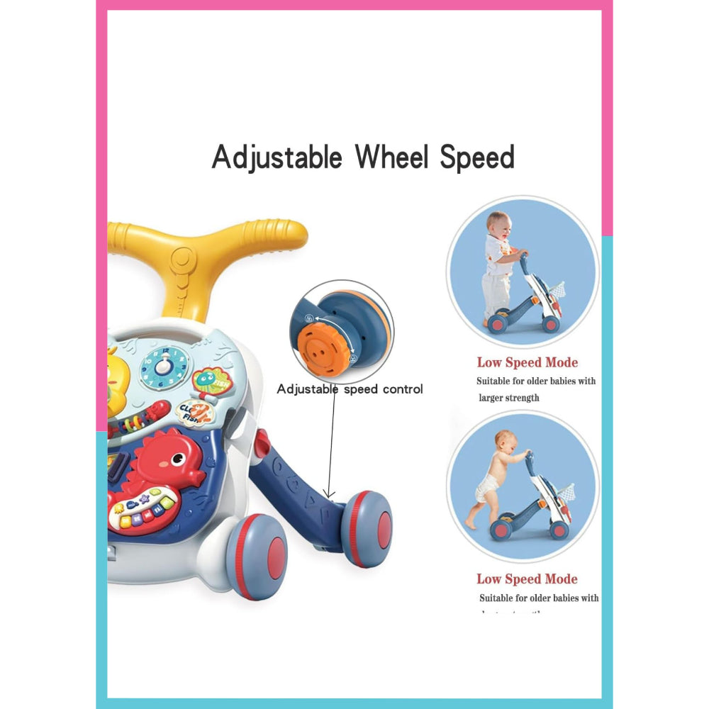 Little Angel - Baby Push Walker Sit-to-Stand Learning Activity Toy