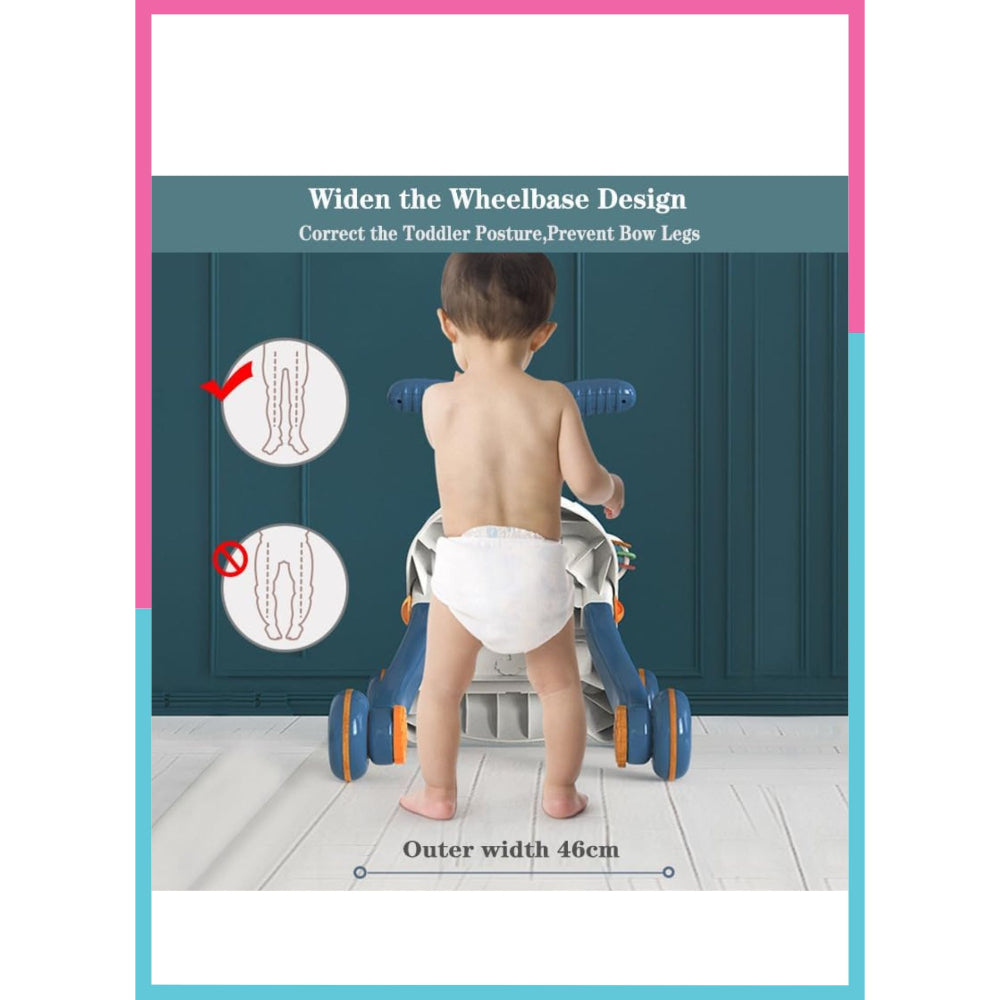 Little Angel - Baby Push Walker Sit-to-Stand Learning Activity Toy