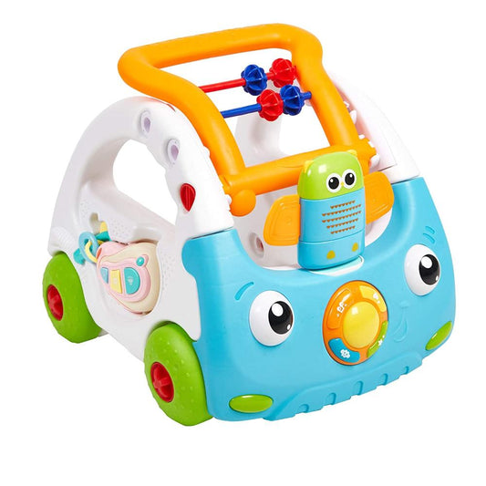 Little Angel - Baby Learning Walker 3-In-1 Activity Toy Car - Blue