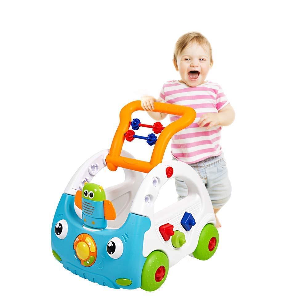 Little Angel - Baby Learning Walker 3-In-1 Activity Toy Car - Blue