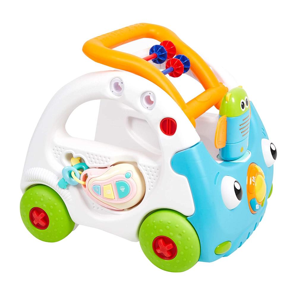 Little Angel - Baby Learning Walker 3-In-1 Activity Toy Car - Blue