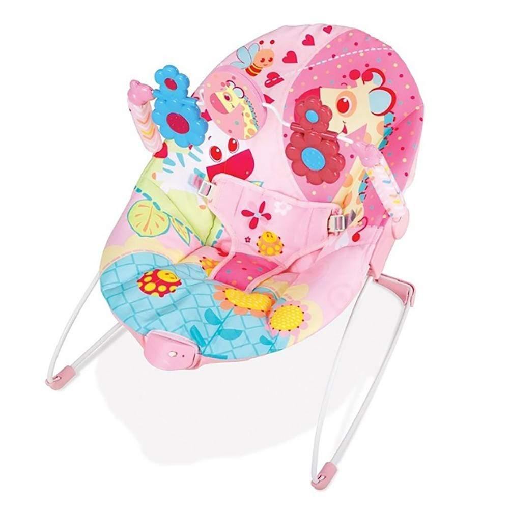Mastela Baby Bouncer With Music & Vibration for Infant 6 to 18 Months-Pink