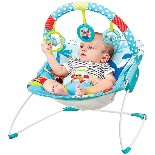 Mastela Baby Bouncer With Music & Vibration for Infant 6 to 18 Months- Blue