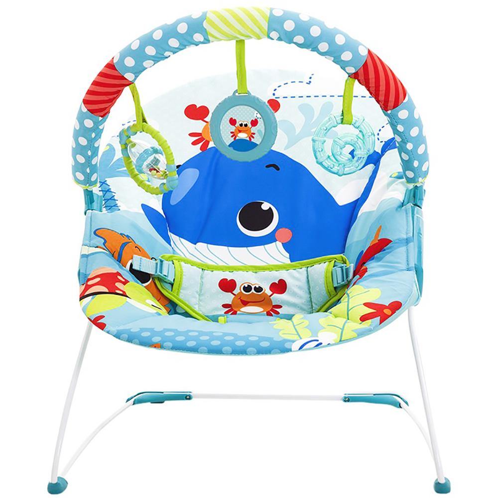 Mastela Baby Bouncer With Music & Vibration for Infant 6 to 18 Months- Blue