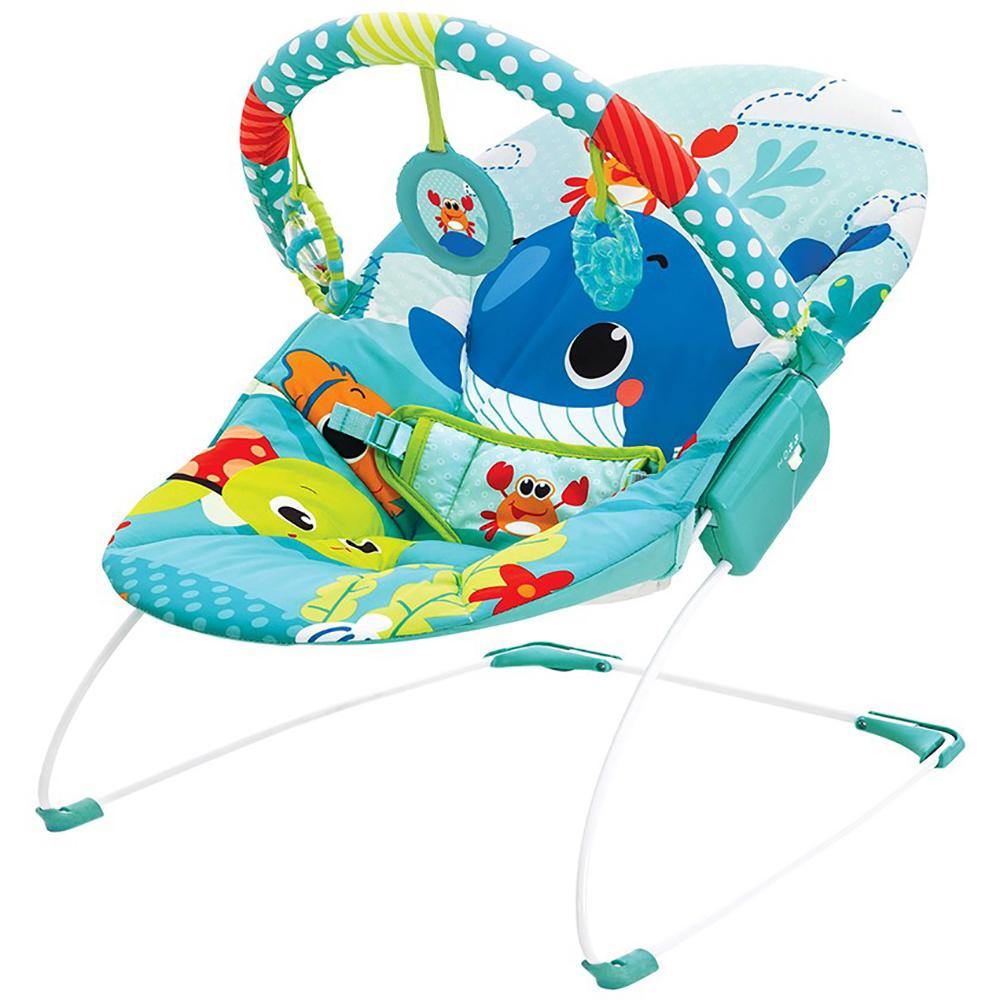 Mastela Baby Bouncer With Music & Vibration for Infant 6 to 18 Months- Blue