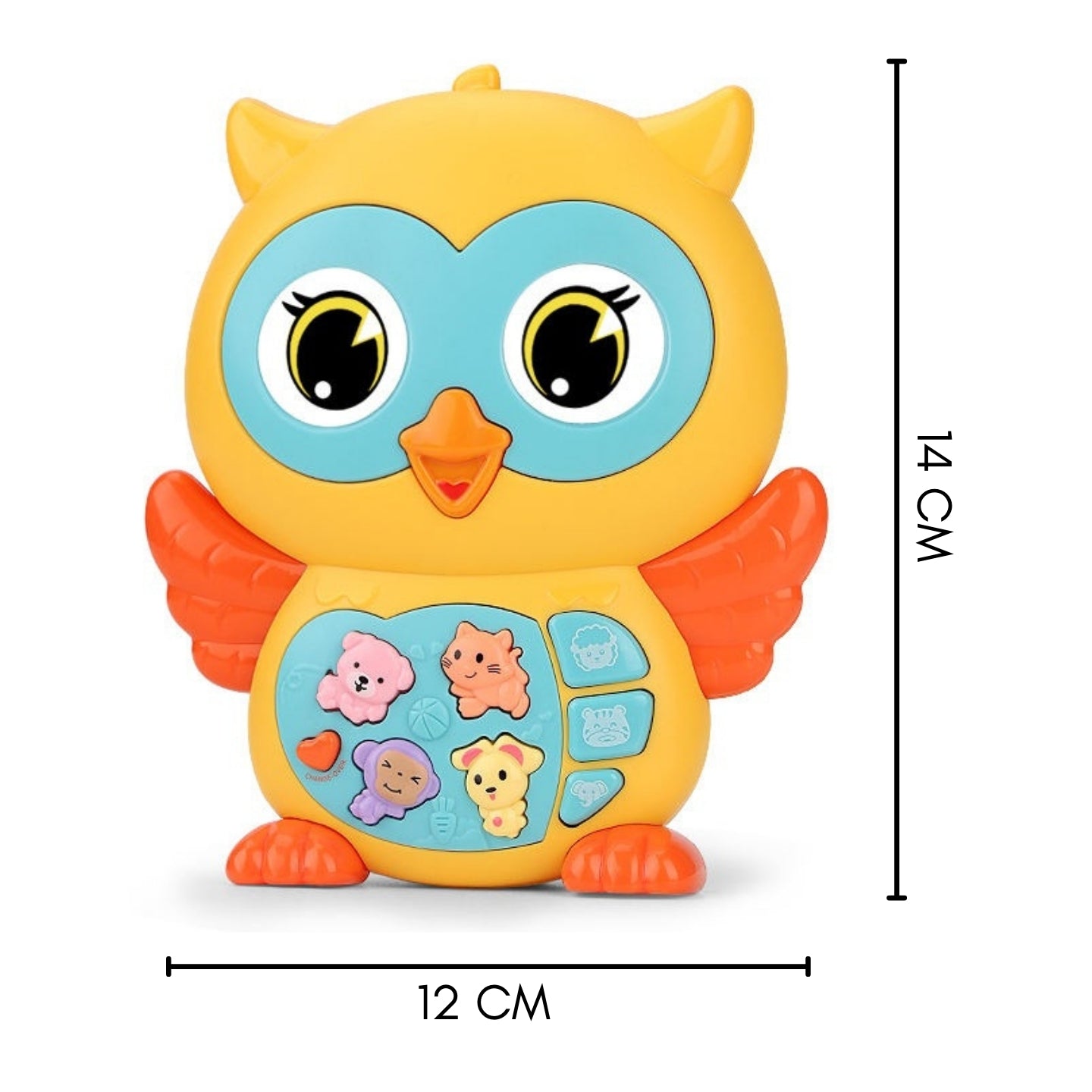 Little Angel-Baby Musical Owl Toy with Lights & Sounds - Yellow