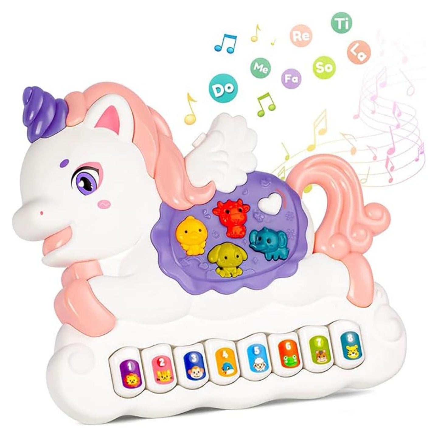 Little Angel-Baby Musical Toy with Lights & Sounds for Early Learning - Purple