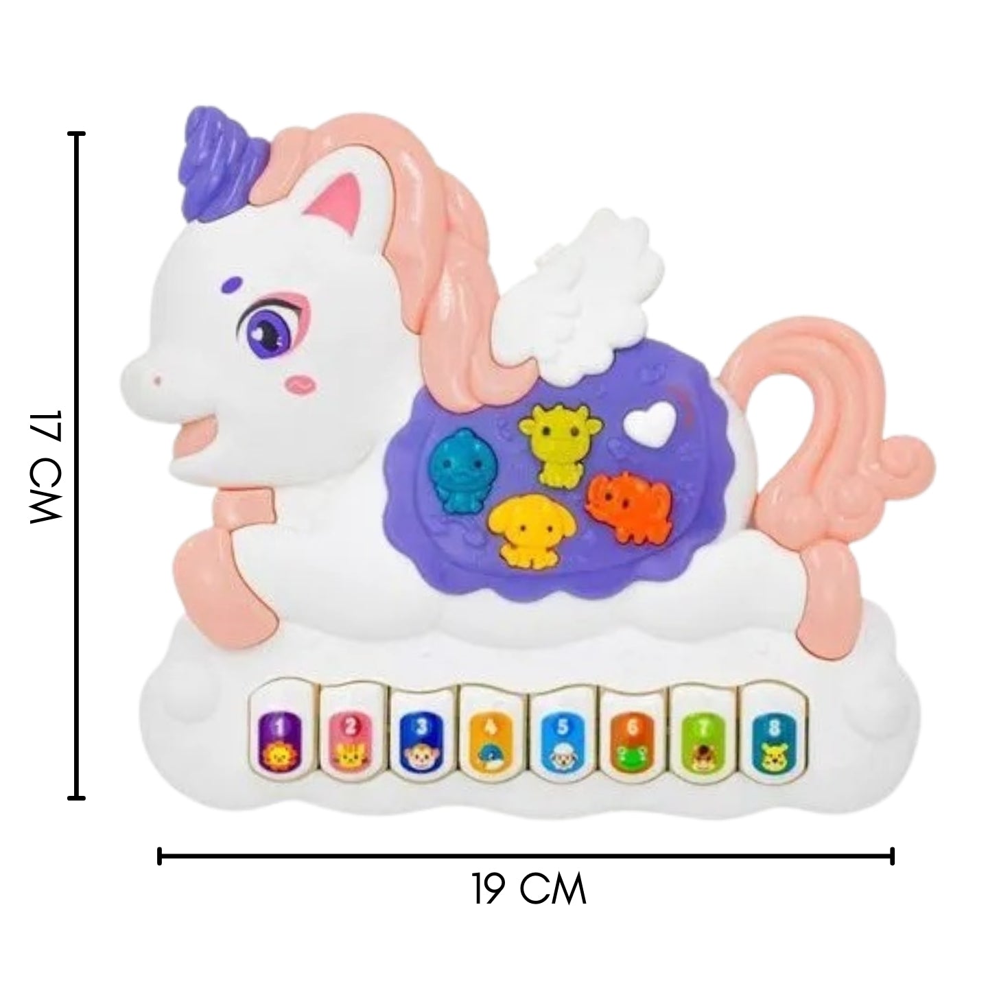 Little Angel-Baby Musical Toy with Lights & Sounds for Early Learning - Purple