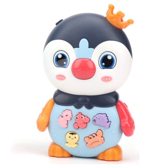 Little Angel-Baby Musical Penguin Toy with Lights & Sounds - Blue