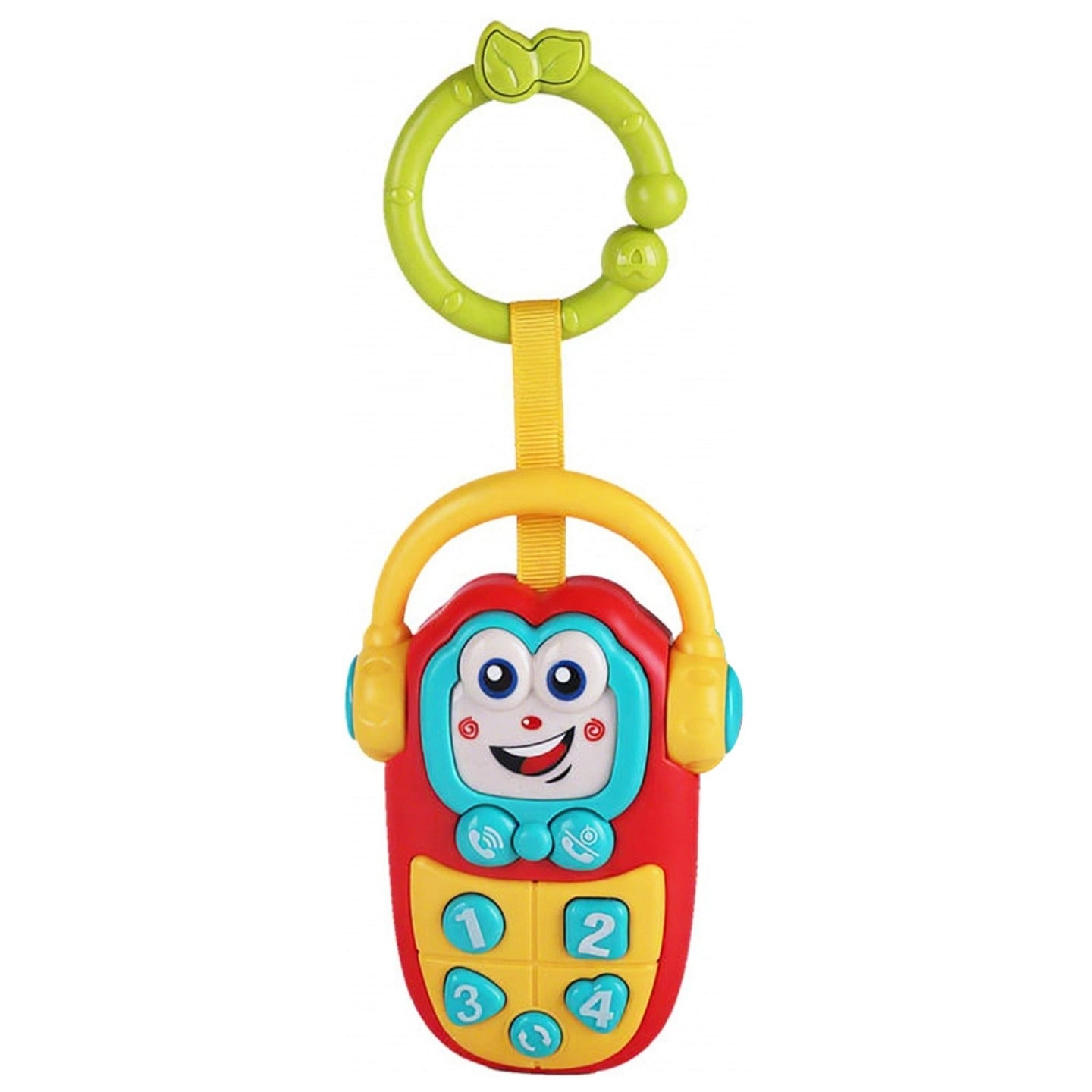 Little Angel-Baby Musical Phone Toy with Lights & Sounds for Infants - Yellow